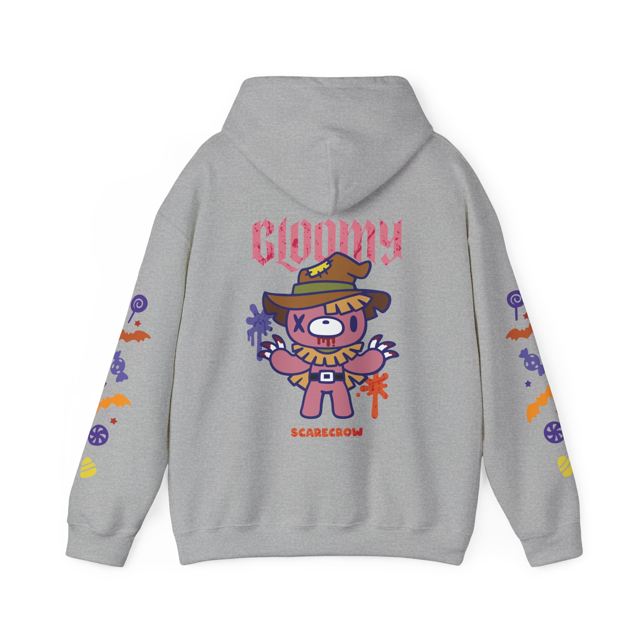 Halloween Scarecrow Gloomy Bear Hoodie